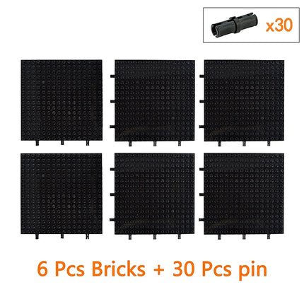 2/9Pcs 16x16 4:3 Baseplate 65803 98138 MOC Technical Building Blocks Pixel Art Picture DIY Parts for Kids