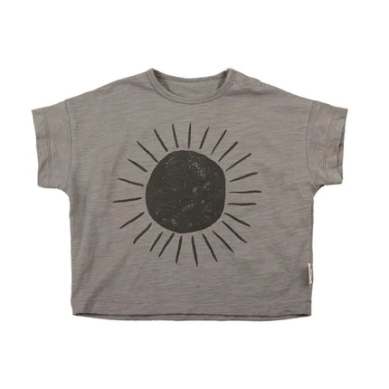 Child Tees Versatile Casual Sports T Pullover Shirt Toddler Brand New Cute Print Solid Tops 2023 Summer Costume For Girls Boys