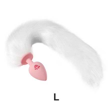 Runyu Cat Paw Anal Plug Sexy Adult Fetish Butt Plug Sexy Gadgets Penetration Anal Toy with Hairball Fox Tail But Pluk Sex Toys