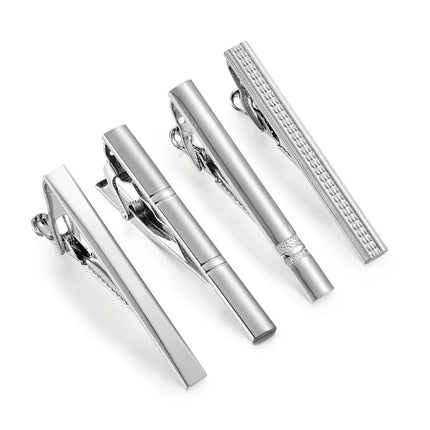 Minimalist Tie Clip For Men Tie Clip To Man Shirt Business Party Gift Box Jewelry Men's Cuff Luxury Man Fashion Cufflinks Lawyer