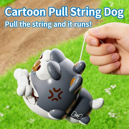 Baby Puppy Toy Car Cable Inertial Sliding Visual Sensory Cultivation Baby Early Education Puzzle Toy Parent Child Interaction