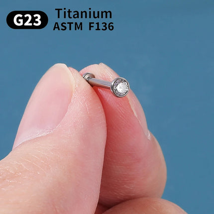 1/5/10pcs G23 Titanium Piercings Labret Stud Lip Nose piercing kit Eyebrow C rod Body Jewelry ASTM-F136 Cartilage Earring