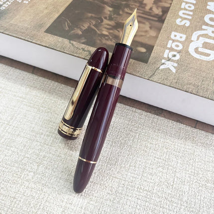 Wing Sung 630 Brief Fountain Pen Iraurita Nib 0.5~0.7mm Nib Piston Resin Gold Clip Pen Stationery Business Gifts Writing