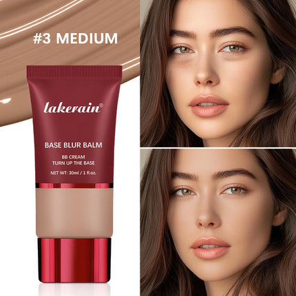 Foundation and Puff  Makeup Base Waterproof Long Lasting Control Oil Matte Bronze Facial Liquid Foundation Cosmetics Makeup