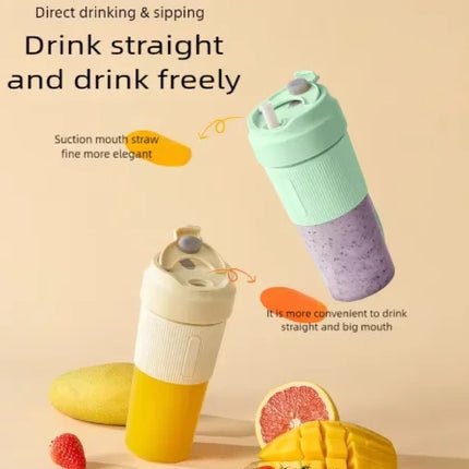 2026 New Upgrade 350ml Electric Juicer Cup 38 Blades Blender Milkshake Machine USB Portable Fruit Milk Mixing Tool Mini Fresh