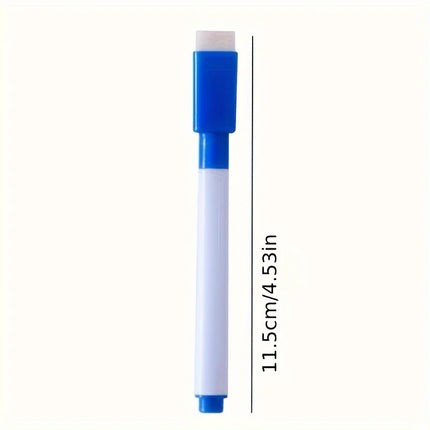 8-Color Dry Erase Whiteboard Markers with Magnetic Eraser, Suitable for Office Whiteboards, Calendars,Creative Holiday Gifts