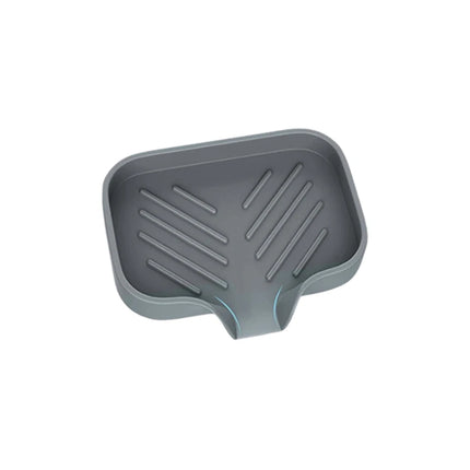 Kitchen Sink Sponge Holder Silicone Soap Dish Bar Soap Holder Self Draining Anti-slip Storage Rack Bathroom Supplies