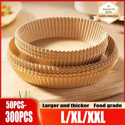 Square&Round&Rectangle Disposable Baking Paper Hot Air Fryer Paper Airfryer Cooking Baking Reusable Oven Food Waxed Paper Foil