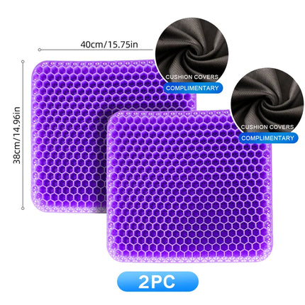 Automotive Gel Seat Cushions Designed for Summer Breathable Honeycomb Decompression Back Tailbone Pain Home Office Wheelchair