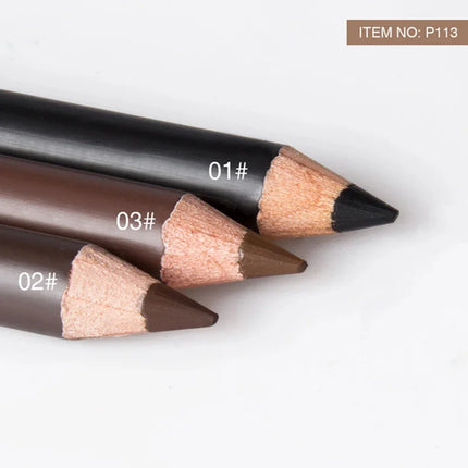 6/12PCs eye brow pencil waterproof professional women eye makeup pen easy color natural black Brown cosmetic beauty eyebrow tool