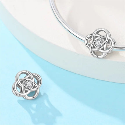 Original 925 Sterling Silver Charms Beads Cute Mushroom Unicorn Love Wings Pearl Charm for Bracelet Pendant Woman Girl Jewelry