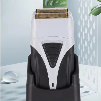 KM-3383 Compact Body Double Blade Safety Net Design U Disk Charging Long Life Home Shaver