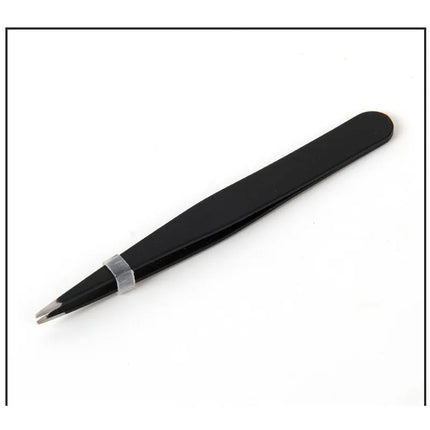 Stainless Steel Flat Slant Tip Eyebrow Eyelash Makeup Tweezer Beauty Tools Eyebrow Tweezers Facial Hair RemovalClip Tweezers