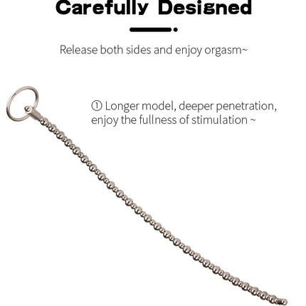 Runyu Stainless Steel Urethra Pull Beads Horse Eye Stick Massager SM Urethral Catheter Metal Penis Plug Male Adult Stimulator
