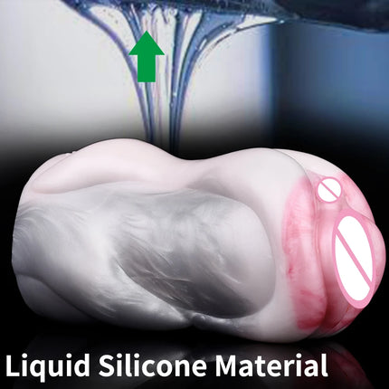 SMMQ Dolphin Masturbator Soft Silicone Dual Channel Onahole Realistic Vaginal Pocket Pussy Stroker Sex Toy For Adult Men