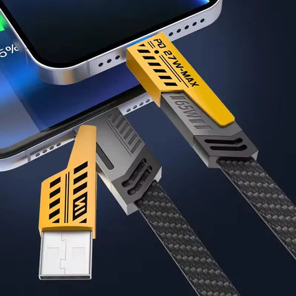 4 in 1 Universal 65W USB-C PD 27W Fast Charging Cable For iPhone 17 16 15 14 13 Pro Max Samsung Xiaomi Redmi POCO Huawei Honor