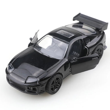 (Bagged) 1:36 Alloy Car Model Modeling Vehicle Supra Racing Sports Pull Back Car Ornaments Collection Toys For Boy Child