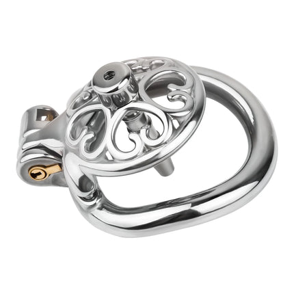 LEZEE Metal Chastity Cage With Urethral Plug Cock Cages Discreet Shipping Sexy Adult Male Penis Ring Metal Cockring Sex Toys