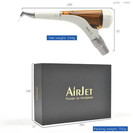 4-Jet Dental Air Polisher System - Kavo Quick Connect Prophy Unit with Adjustable 0-7PSI, Subgingival & Supragingival Cleaning