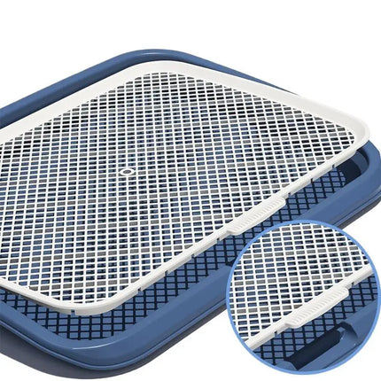 Dog Potty Training Toilet, Plastic Dog Pee Pad Holder With Removable Net, Reusable Dog Potty Trainer Dog Toilet Tray For Pets Up