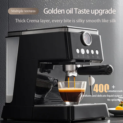 Profession Coffee Maker 20Bar Automatic Espresso Machine with Milk Frother - One Touch for Latte/Cappuccino/Americano