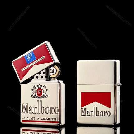 Zorro II White Copper Armor Kerosine Lighter Retro Windproof Grinding Wheel Lighter Men's Collection Gift smoking accessories
