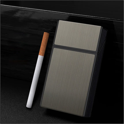Long Cigarette Case Ultra Thin Flip Cover 20pcs Cigarettes For 100mm Storage Container Box Tobacco Case Smoking Tool Men's Gifts