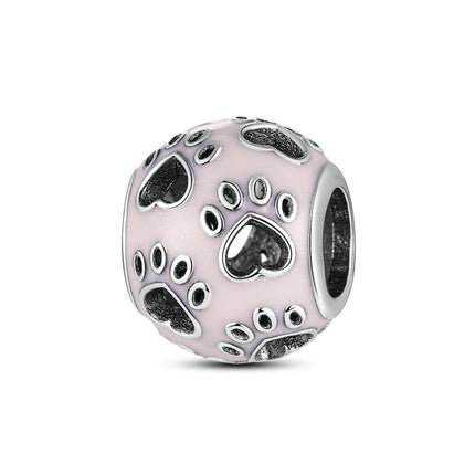 Charms 925 Sterling Silver Cute Cat Collection Charms Beads Paw Print Pendant Beads Fit Original DIY Bracelet Gift Women Jewelry