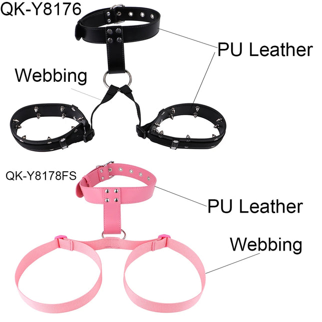 LICKER Chest Harness Belt PU Leather And Webbing Bra Erotic Corset Breast Pleasure Chest Binder Breast Bondage Female Sex Toys