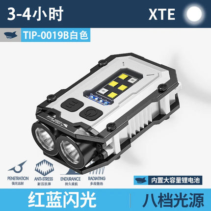 Super Bright LED Flashlight USB Rechargeable Pocket Torch with Clip & Magnetic Base Mini Keychain EDC Light for Outdoor Camping