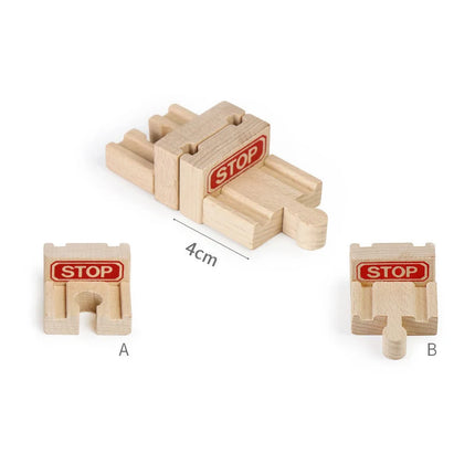 Wooden Track Accessories Beech Wood Railway Train Track Bridge Connector Toys Fit Thomas Wooden Train For Children Birthday Gift