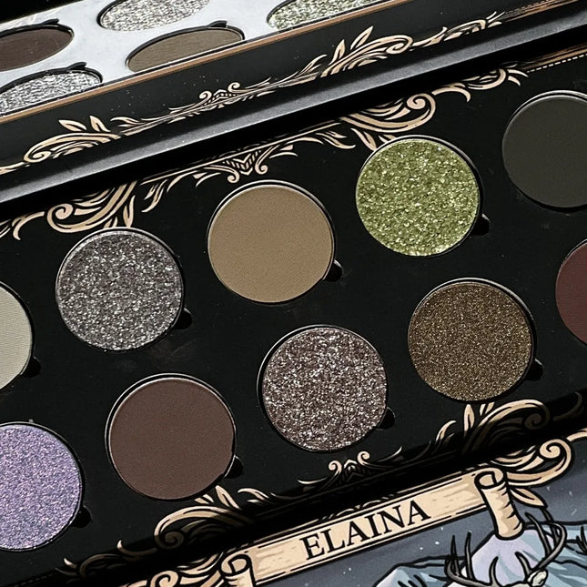 Shellwe Makeup Mist Witch Matte DuoChrome pigmented Elaina 10pan Eyeshadow Palette