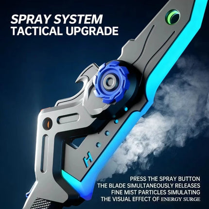 Cool Shadow Sword Axe, Spray Luminous, Dual Form Transformation Laser Toy, Trendy Battle Prop