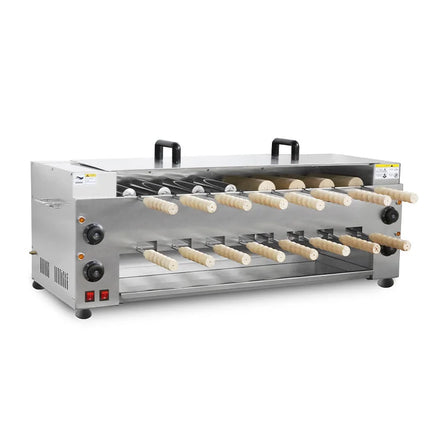 Chimney Cake Oven 6KW Crepe Grill Machine 220V/110V Stainless Steel Bread Roll Ice Cream Cone Cotolacachi Waffle Maker