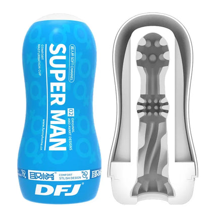 Male Masturbator  Sucking Multiple Channel Stimulation Vagina Adult Endurance Exercise Adult Supplies Vacuum Pocket Cup for Men