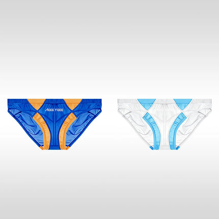 Ultra-thin Breathable Japanese-Style Transparent Sexy Men's Underwear Triangle Briefs With Smooth Ice Silk And Low Waistline