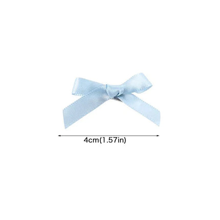 10PCS/Bag Sweet Bow Baby Girl Hair Clips Korean Solid Color Bowknot Duck Tongue Clips Princess Kids Side Clips Barrettes