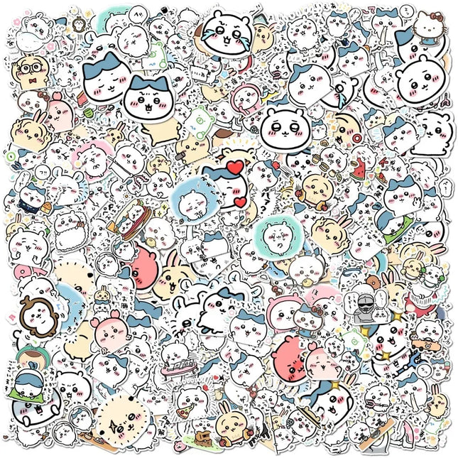 100pcs Chiikawa Stickers Cute DIY Waterproof Vinyl Scrapbook Water Cup Lovely Cartoon Anime Phone Case Sticker Kids Gift Toy