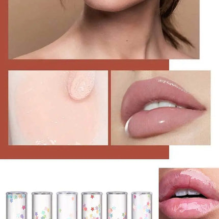 Lip Gloss Set Plumping Transparent Gloss Lip Oil Makeup Moisturizing Glitter Clear Mirror Lipstick Primer Cosmetic