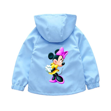 Children's Mickey Hooded Jacket 1-10 Years Autumn Boy's Windbreaker Zipper Hoodie Baby Boys Birthday Present Jacket Cosplay Coat