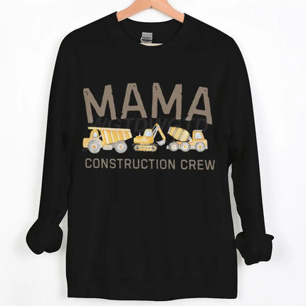 Dad/Mom Construction Crew Graphic Sweatshirts Women Men Fashion Casual Pullover Papa Mama Cartoon Excavator Y2K Sudadera