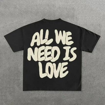Ins Streetwear Y2k T Shirt Mens Harajuku Hip Hop Graphic Print Casual Cotton Round Neck TShirt Women Gothic Short Sleeve Tops