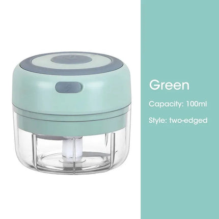 Electric Mini Garlic Chopper 100ML/250ML Food Chopper Garlic Mincer USB  Portable Small Food Processor for Vegetables