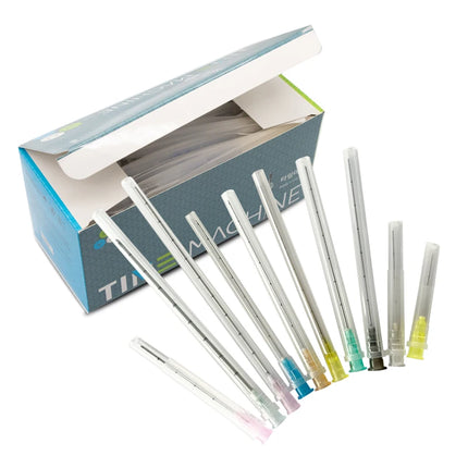 High Toughness Blunt Cannula Tips 50pcs 18G 21G 22G 23G 25G 27G 30G Easy Positioning Disposable Sterile Nose/Lip Micro Cannula