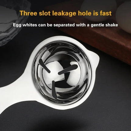 Egg Yolk Separator Stainless Steel Eggs White Filter Kitchen Gadgets Separating Funnel Spoon Divider Kitchen Utensils