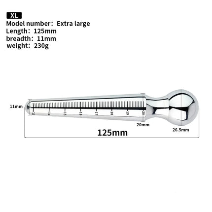 Food grade 304 Stainless Steel Urethral Dilator with Scale Penis Plug for Male Masturbator Penis Inserts Stimulation SexToys