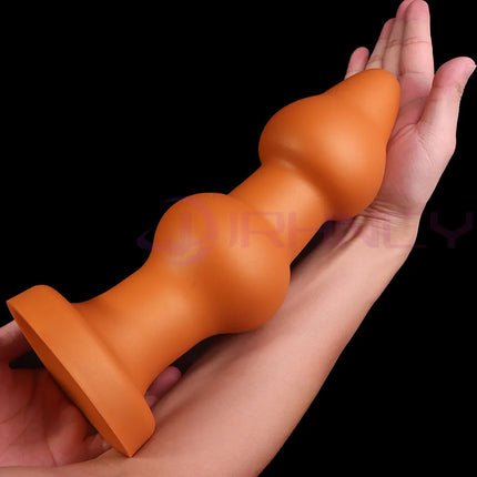 45-90mm Huge Anal Beads Soft Silicone BDSM Adult Sex Toys for Women Men Butt Plug with Suction Cup Anal Dildos Prostate Massage
