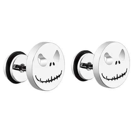 Design Stainless Steel Skull Drop Earrings For Women Men Fashion Gothic Street Hip Hop Ear Jewelry Pendant Cool Stud Earrings