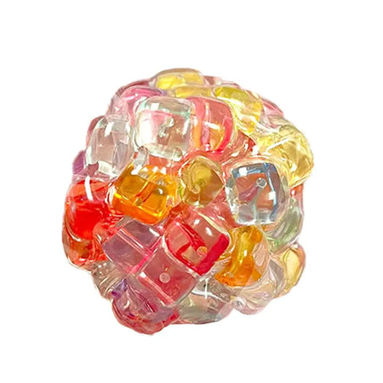 Creative Explosion Beads Squishy Balls Stress Relieving Toys Slow Rebound Toy Fidget Toy Children Decompression Toys