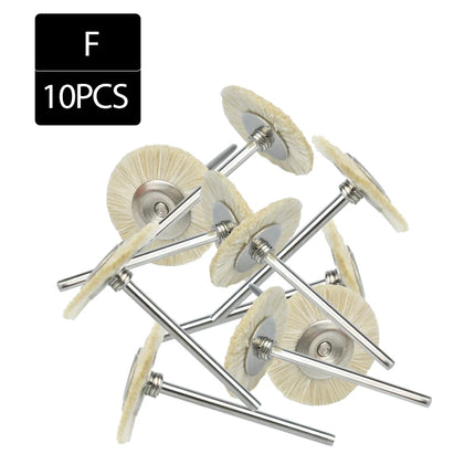 2.35MmX10Pcs Dental Polishing Wheel Wool Cotton Polishing Brushes Polishers for Rotary Tools Jewelry Buffing Polishing Wheel